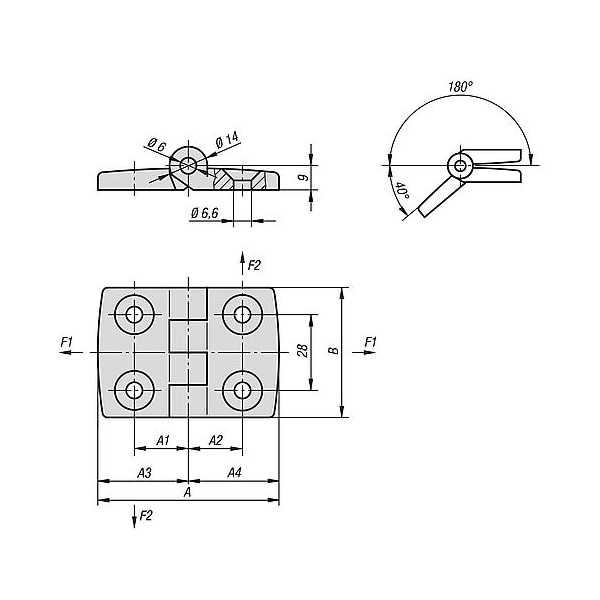 Hinges Aluminum